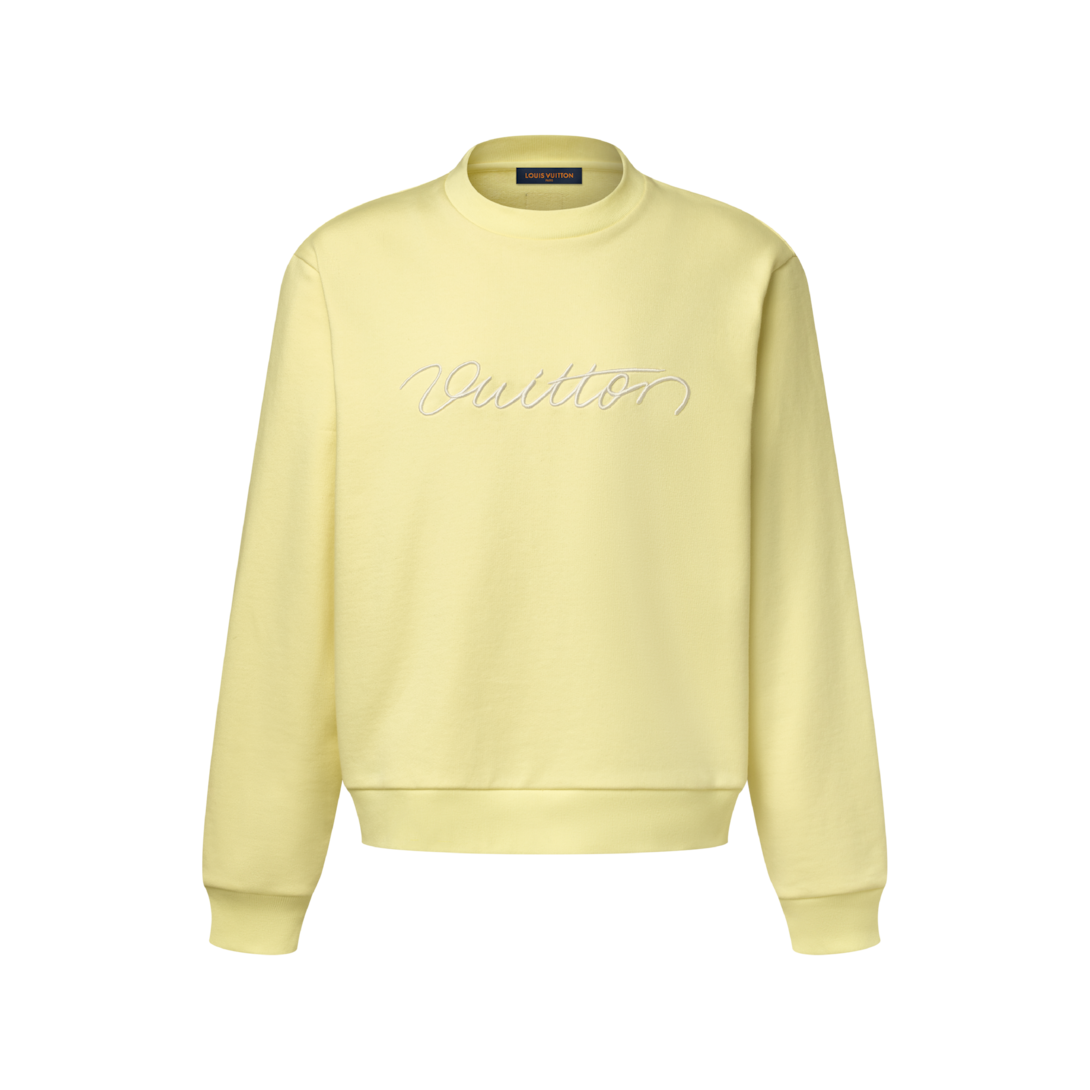 Embroidered Signature Crewneck - Women - Ready-to-Wear | LOUIS